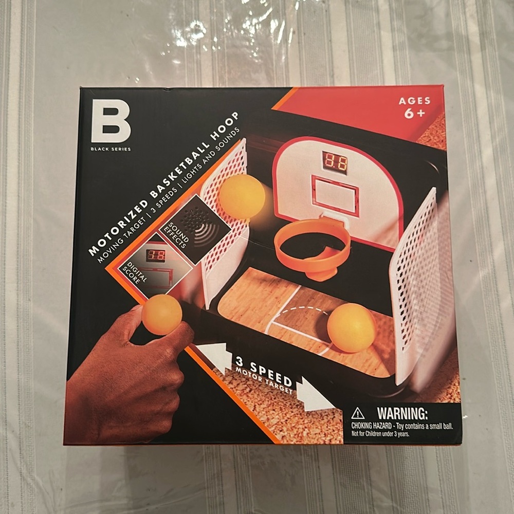 Black Series Motorized Basketball hoop .